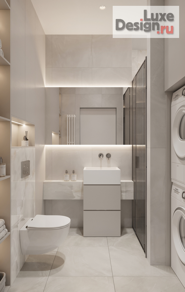 Дизайн интерьера четырехкомнатной квартиры "ЖК D1" (фото 17)