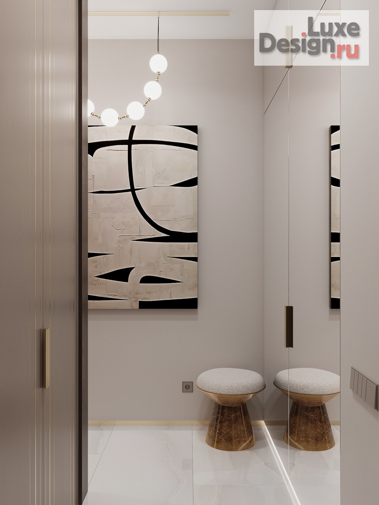 Дизайн интерьера двухкомнатной квартиры "ЖК ПРАЙМ ПАРК 5 " (фото 2)