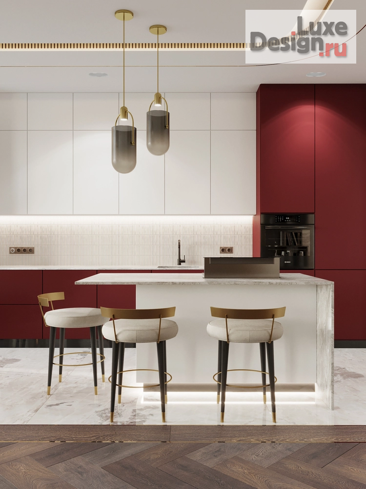 Дизайн интерьера четырехкомнатной квартиры "ЖК ВОРОБЬЕВЫЕ ГОРЫ" (фото 21)