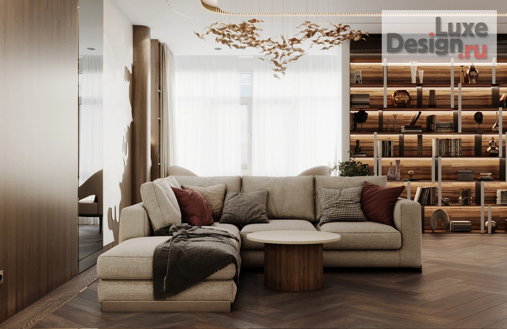 Дизайн интерьера четырехкомнатной квартиры "ЖК ВОРОБЬЕВЫЕ ГОРЫ" (фото 25)