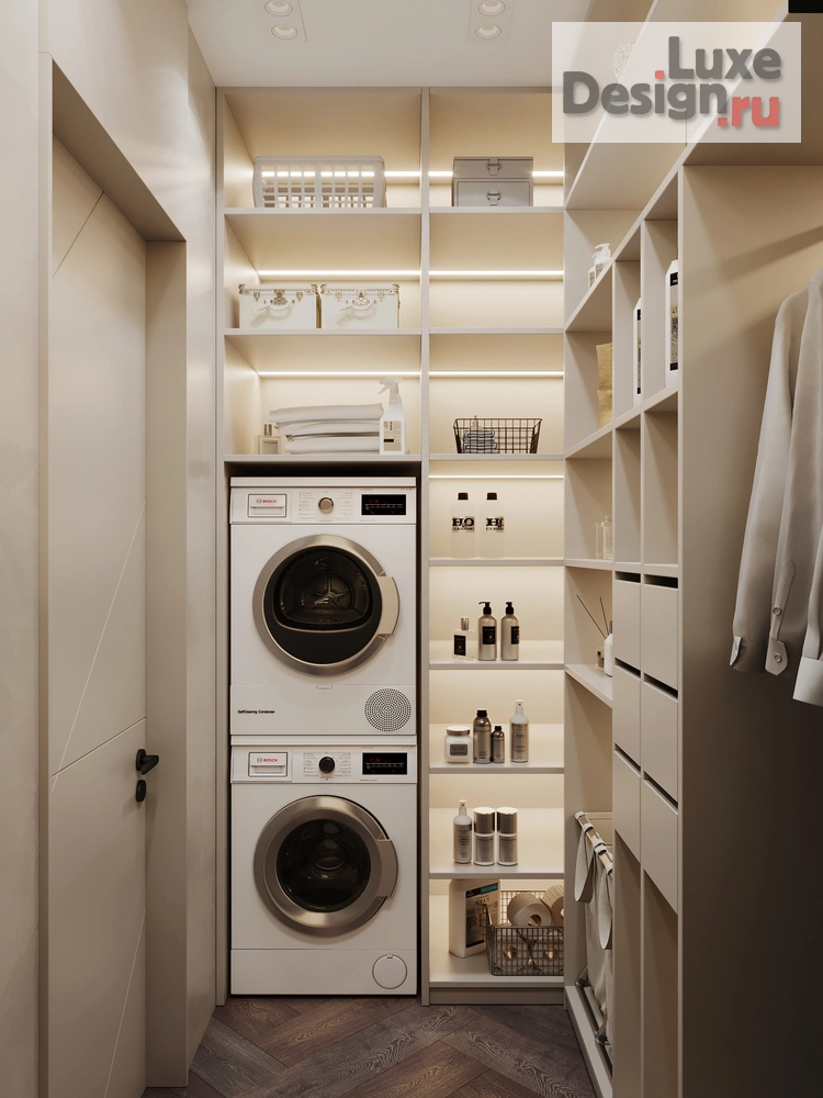 Дизайн интерьера четырехкомнатной квартиры "ЖК ВОРОБЬЕВЫЕ ГОРЫ" (фото 27)