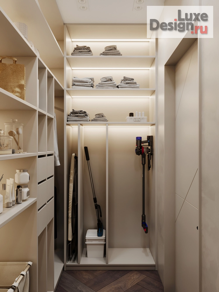 Дизайн интерьера четырехкомнатной квартиры "ЖК ВОРОБЬЕВЫЕ ГОРЫ" (фото 28)