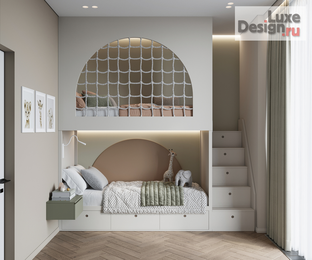 Дизайн интерьера четырехкомнатной квартиры "ЖК D1" (фото 22)