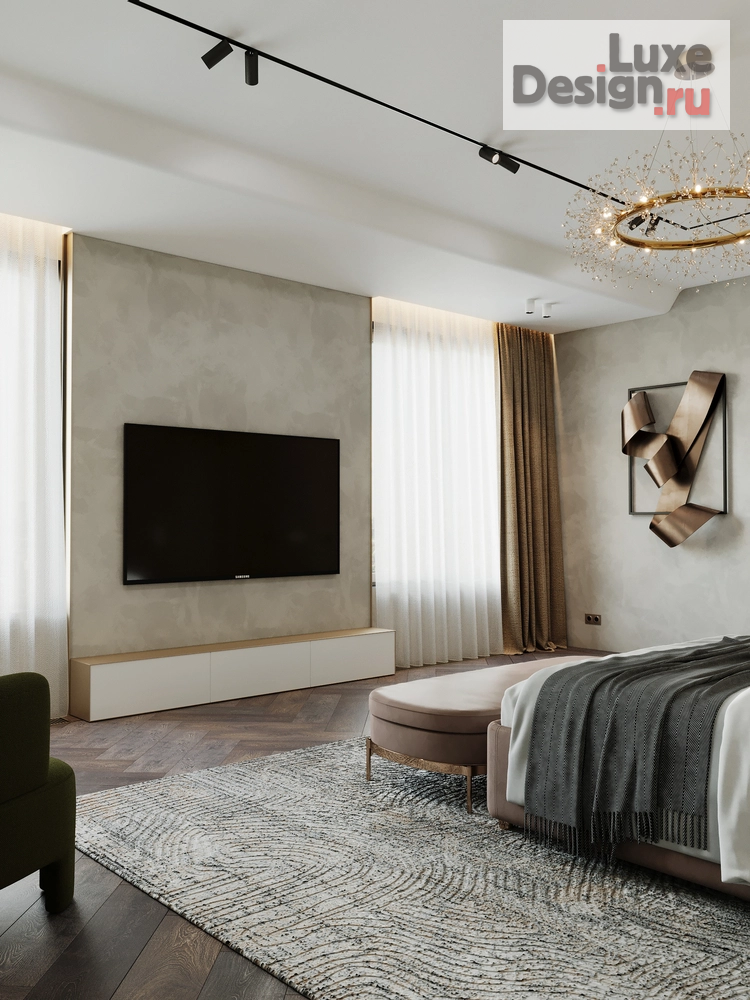 Дизайн интерьера четырехкомнатной квартиры "ЖК ВОРОБЬЕВЫЕ ГОРЫ" (фото 30)