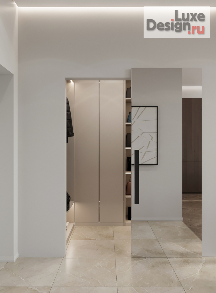 Дизайн интерьера четырехкомнатной квартиры "ЖК D1" (фото 5)