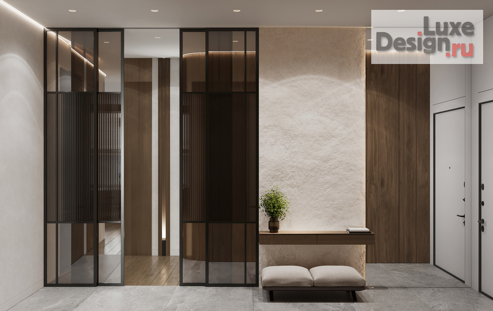 Дизайн интерьера четырехкомнатной квартиры "ЖК РЕКА 2" (фото 3)