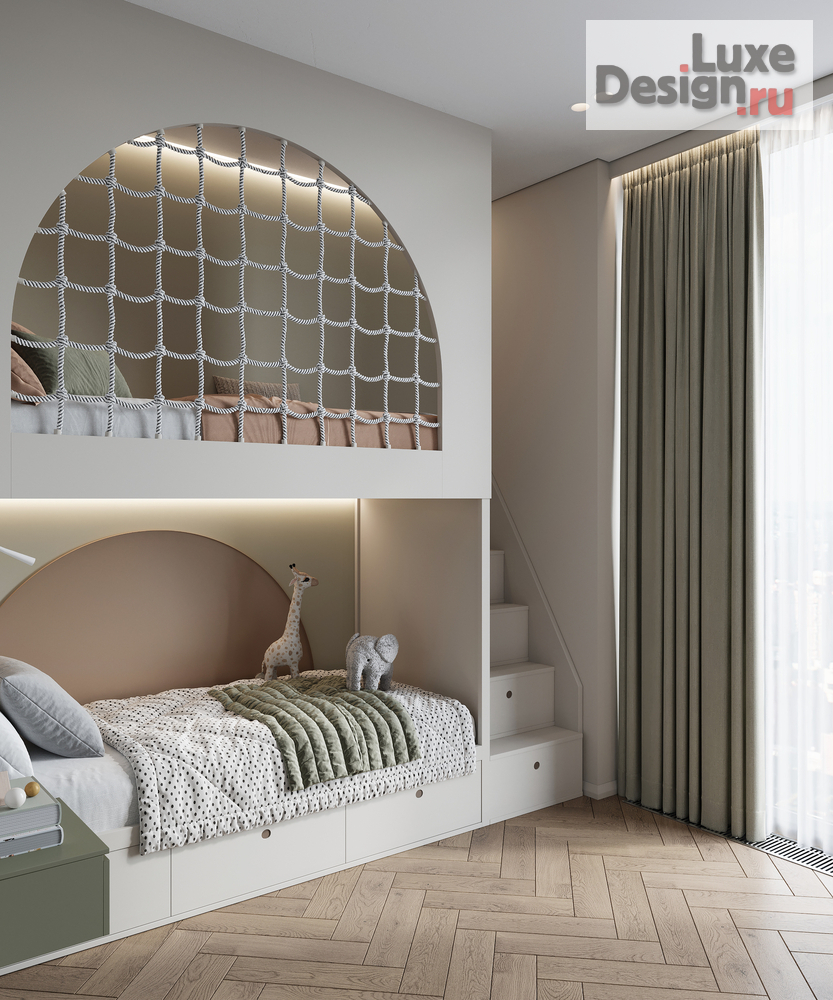 Дизайн интерьера четырехкомнатной квартиры "ЖК D1" (фото 25)