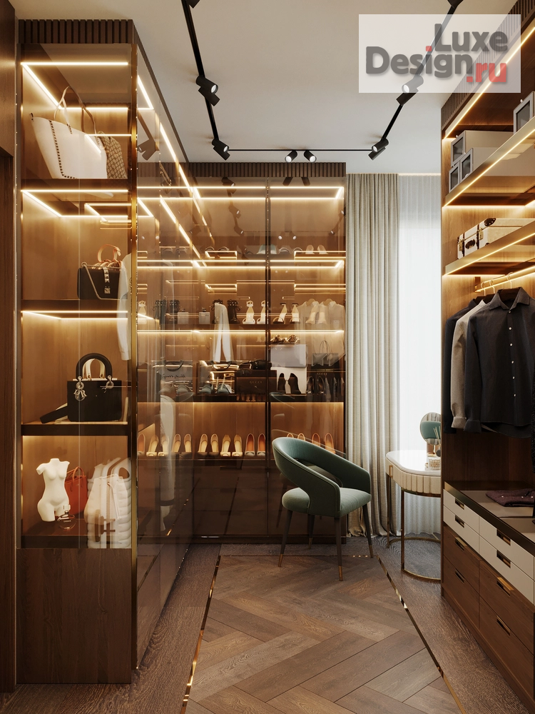 Дизайн интерьера четырехкомнатной квартиры "ЖК ВОРОБЬЕВЫЕ ГОРЫ" (фото 35)