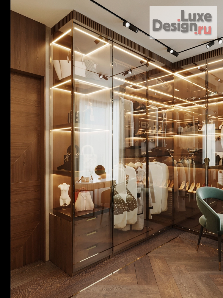 Дизайн интерьера четырехкомнатной квартиры "ЖК ВОРОБЬЕВЫЕ ГОРЫ" (фото 38)