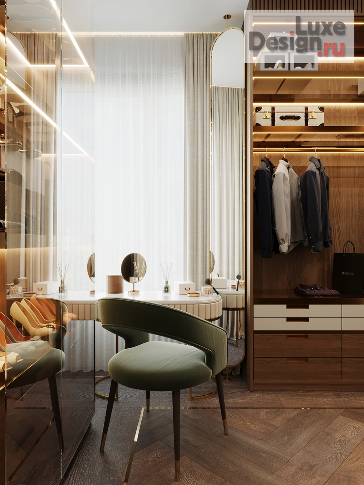 Дизайн интерьера четырехкомнатной квартиры "ЖК ВОРОБЬЕВЫЕ ГОРЫ" (фото 39)