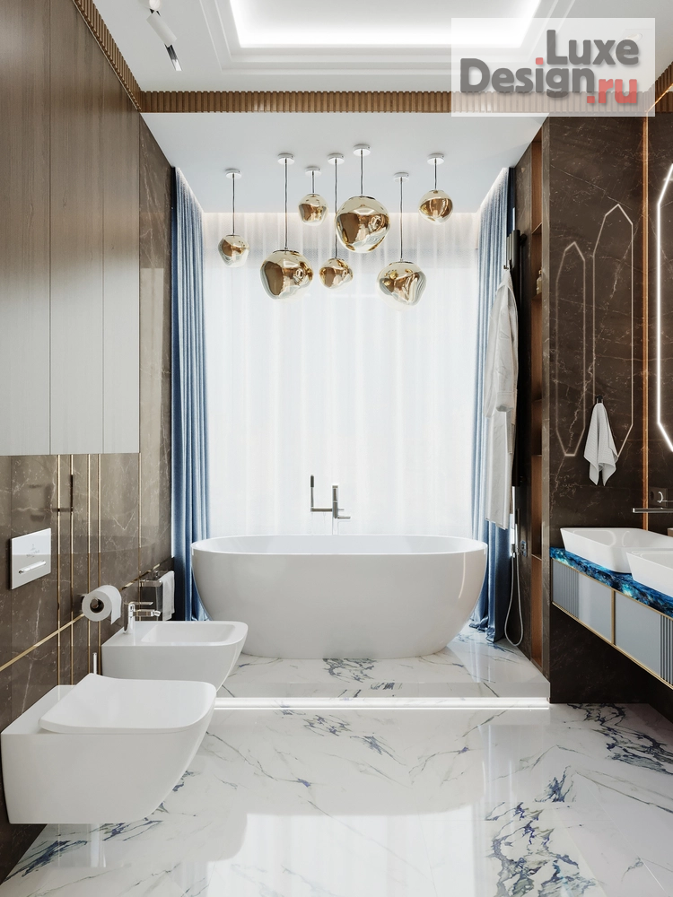 Дизайн интерьера четырехкомнатной квартиры "ЖК ВОРОБЬЕВЫЕ ГОРЫ" (фото 40)