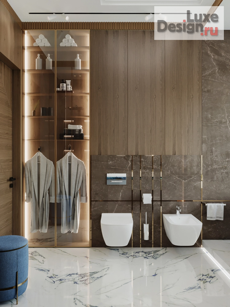 Дизайн интерьера четырехкомнатной квартиры "ЖК ВОРОБЬЕВЫЕ ГОРЫ" (фото 42)