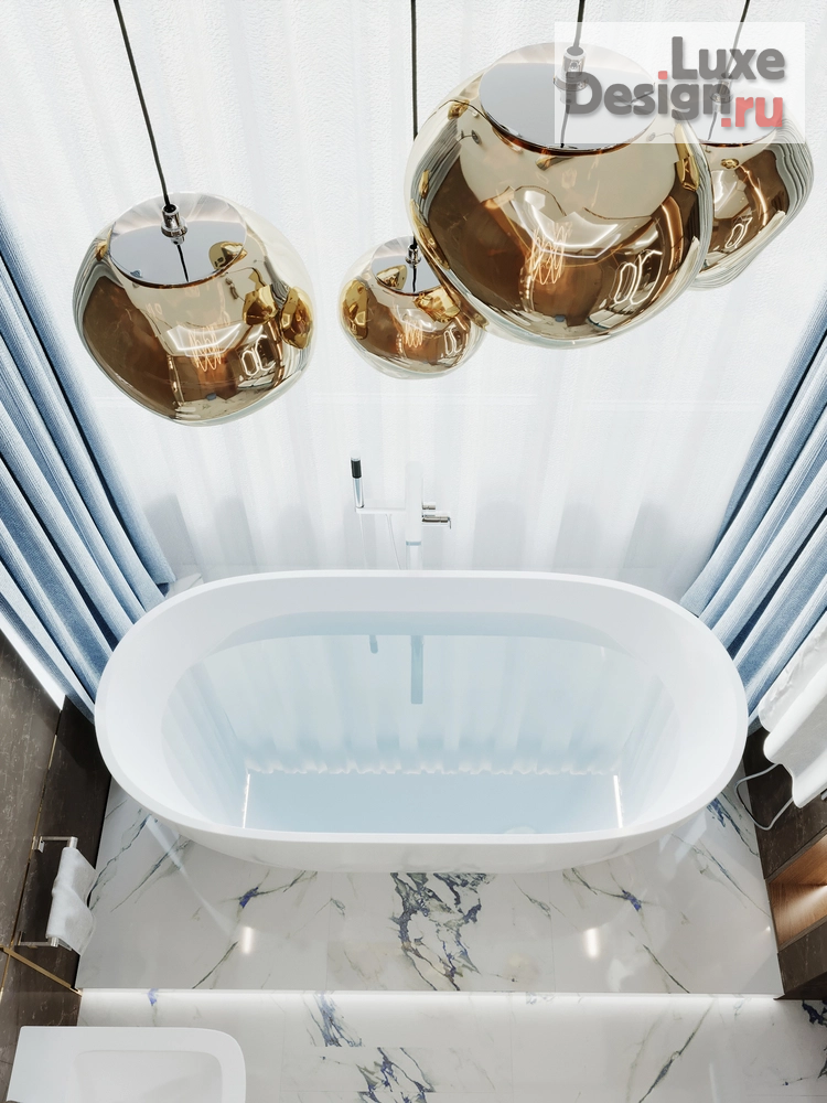 Дизайн интерьера четырехкомнатной квартиры "ЖК ВОРОБЬЕВЫЕ ГОРЫ" (фото 44)