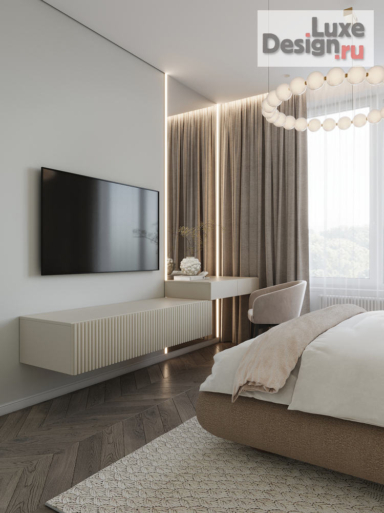Дизайн интерьера двухкомнатной квартиры "ЖК Настоящее" (фото 4)