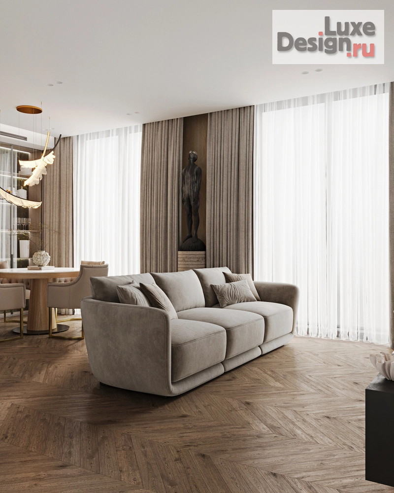 Дизайн интерьера трехкомнатной квартиры "DREAM TOWERS" (фото 10)