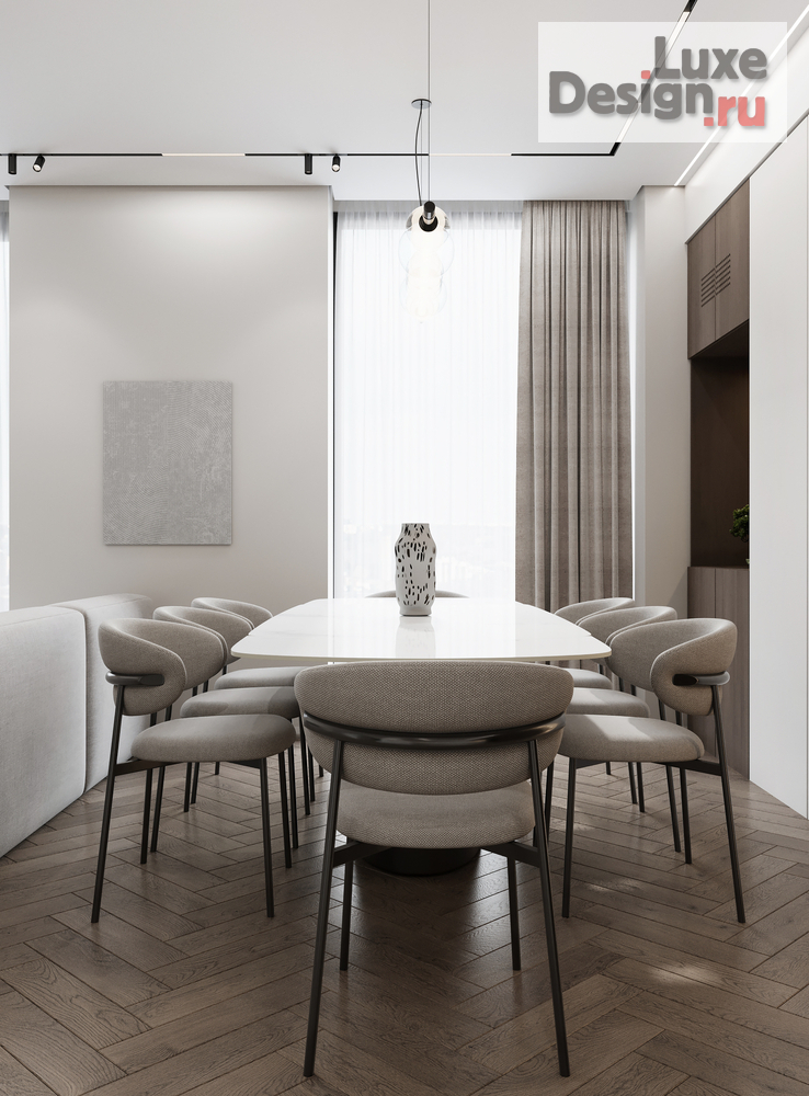 Дизайн интерьера четырехкомнатной квартиры "ЖК D1" (фото 3)