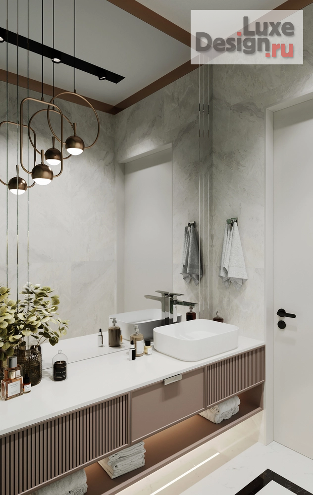 Дизайн интерьера четырехкомнатной квартиры "ЖК ВОРОБЬЕВЫЕ ГОРЫ" (фото 64)