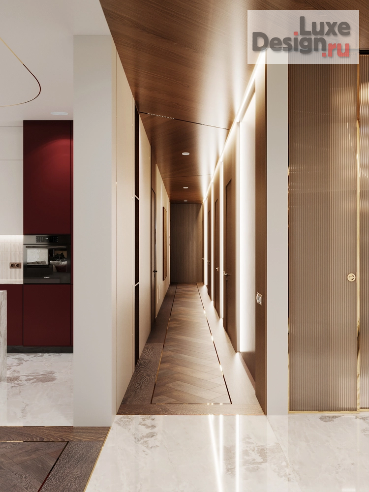 Дизайн интерьера четырехкомнатной квартиры "ЖК ВОРОБЬЕВЫЕ ГОРЫ" (фото 7)