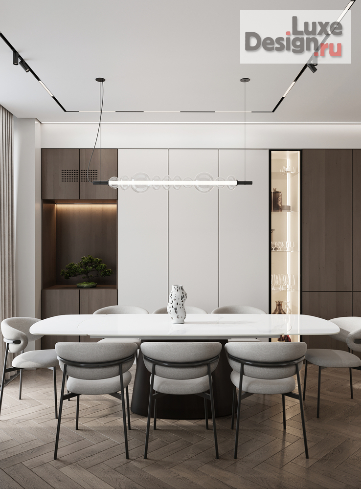 Дизайн интерьера четырехкомнатной квартиры "ЖК D1" (фото 4)