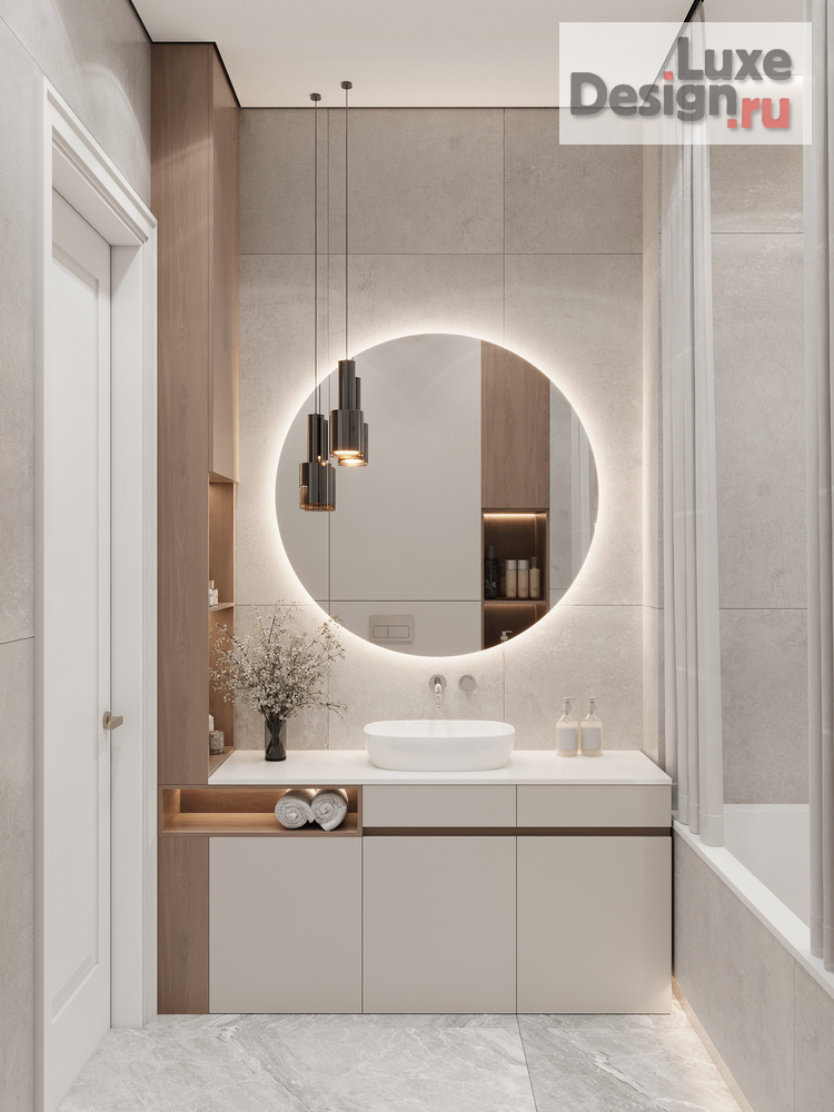 Дизайн интерьера двухкомнатной квартиры "ЖК Настоящее" (фото 7)