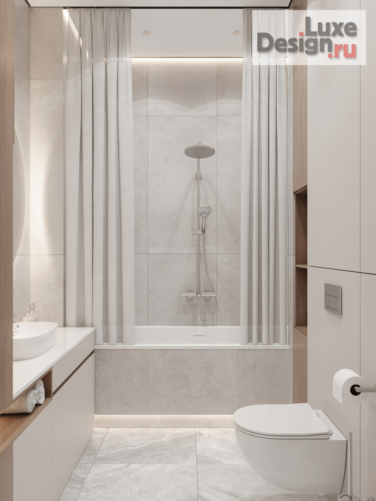 Дизайн интерьера двухкомнатной квартиры "ЖК Настоящее" (фото 8)