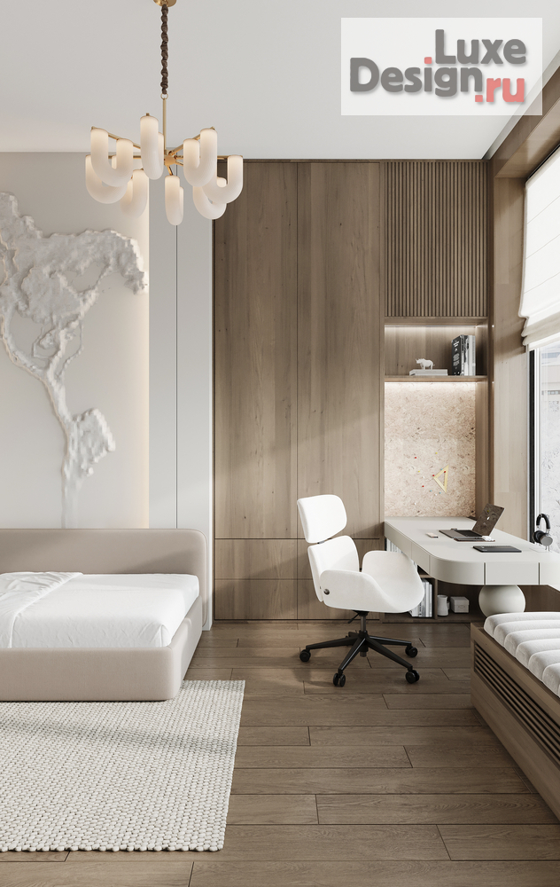 Дизайн интерьера четырехкомнатной квартиры "ЖК РЕКА 2" (фото 14)