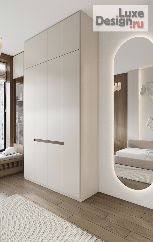 Дизайн интерьера четырехкомнатной квартиры "ЖК РЕКА 2" (фото 17)