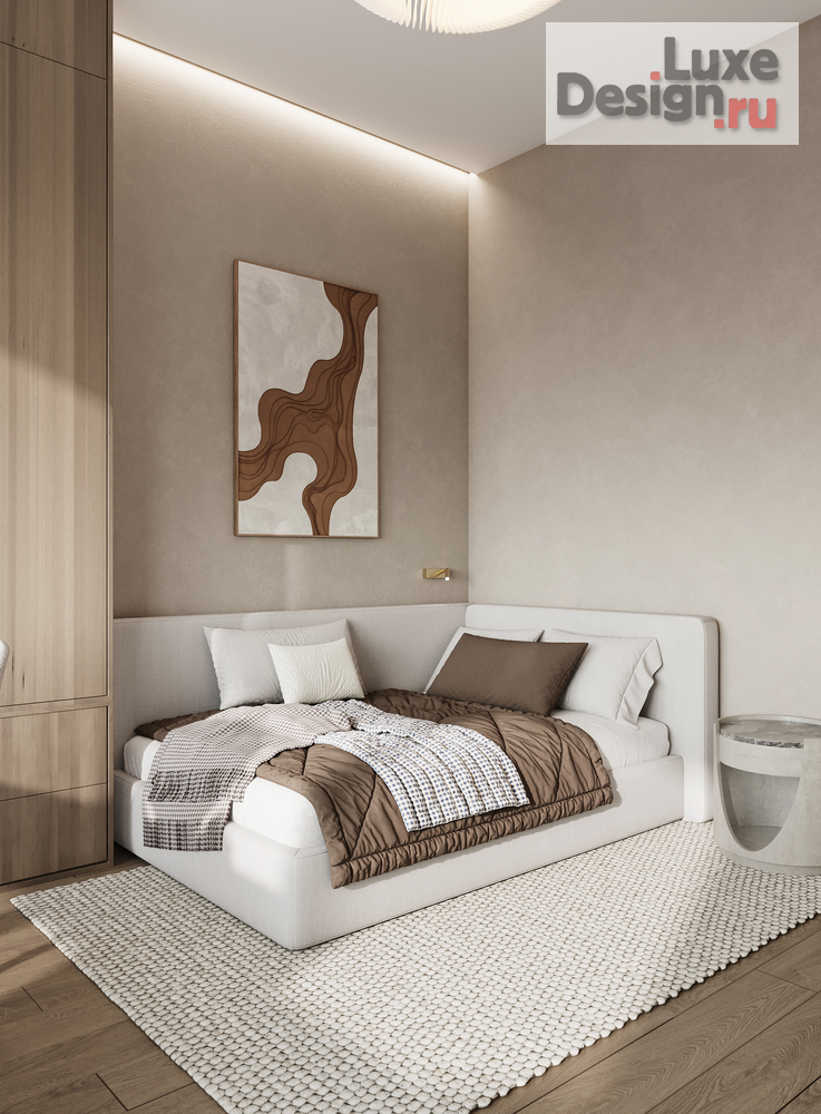 Дизайн интерьера четырехкомнатной квартиры "ЖК РЕКА 2" (фото 19)