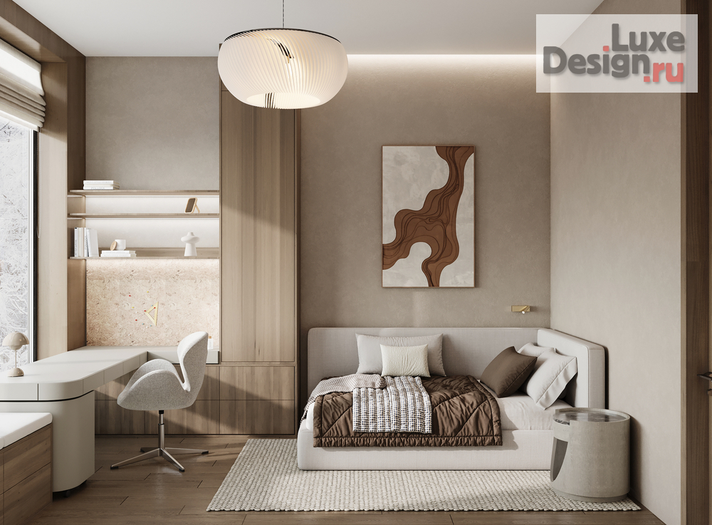 Дизайн интерьера четырехкомнатной квартиры "ЖК РЕКА 2" (фото 22)