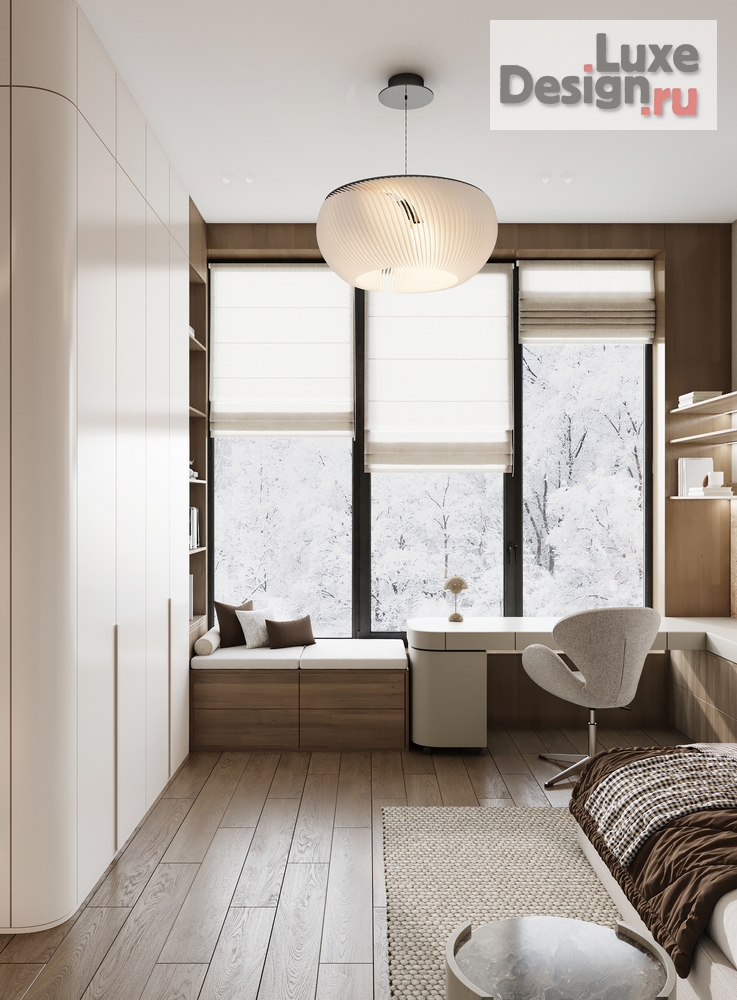 Дизайн интерьера четырехкомнатной квартиры "ЖК РЕКА 2" (фото 23)