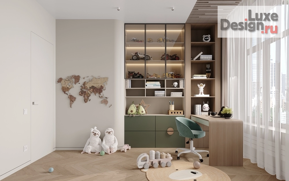 Дизайн интерьера трехкомнатной квартиры "Modern interior in the West Garden residential complex" (фото 14)