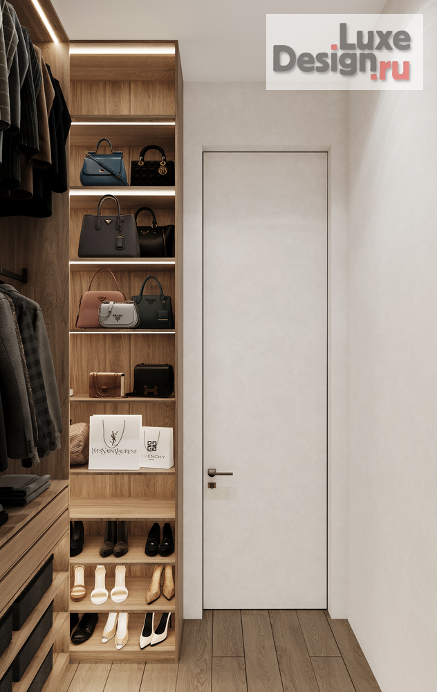 Дизайн интерьера четырехкомнатной квартиры "ЖК РЕКА 2" (фото 12)