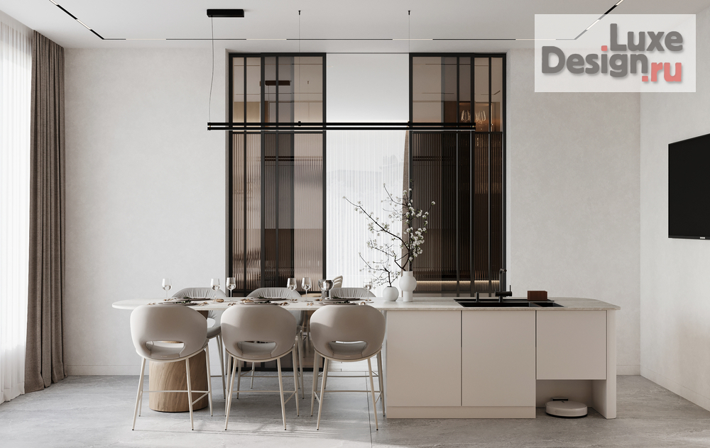 Дизайн интерьера четырехкомнатной квартиры "ЖК РЕКА 2" (фото 75)