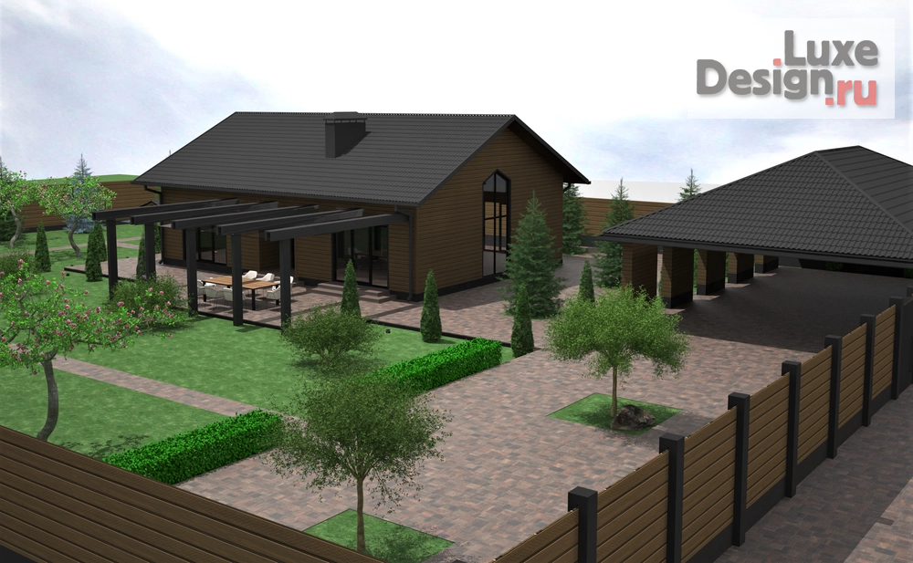 Частная архитектура "Дизайн экстерьера " (фото 1)