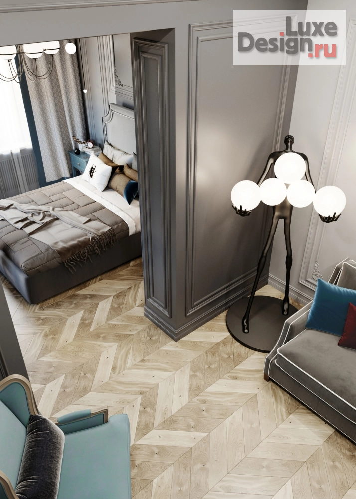 Дизайн интерьера четырехкомнатной квартиры ""Бантики & Косички"" (фото 6)