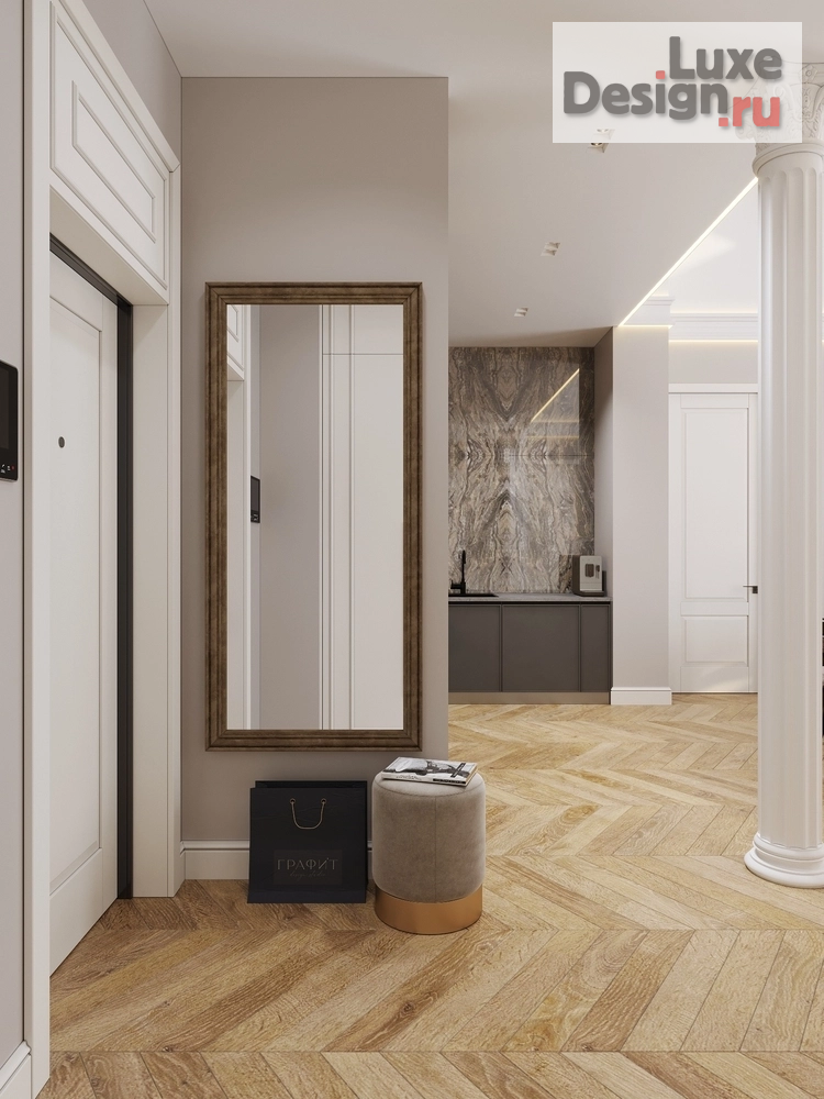 Дизайн интерьера трехкомнатной квартиры "Дизайн проект квартиры в ЖК «Legenda» г. Санкт-Петербург" (фото 7)