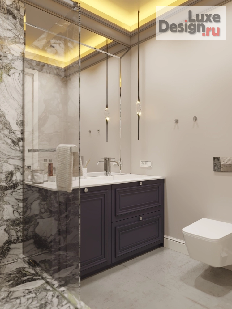 Дизайн интерьера трехкомнатной квартиры "Дизайн проект квартиры в ЖК «Legenda» г. Санкт-Петербург" (фото 16)