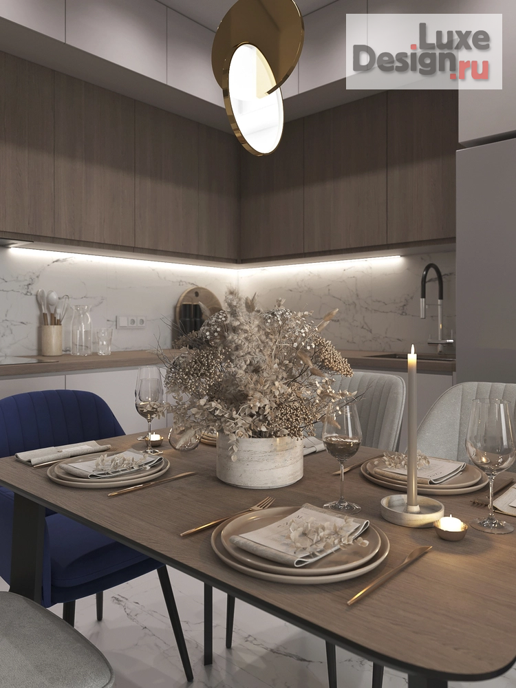 Дизайн интерьера двухкомнатной квартиры "Коллонтай" (фото 6)