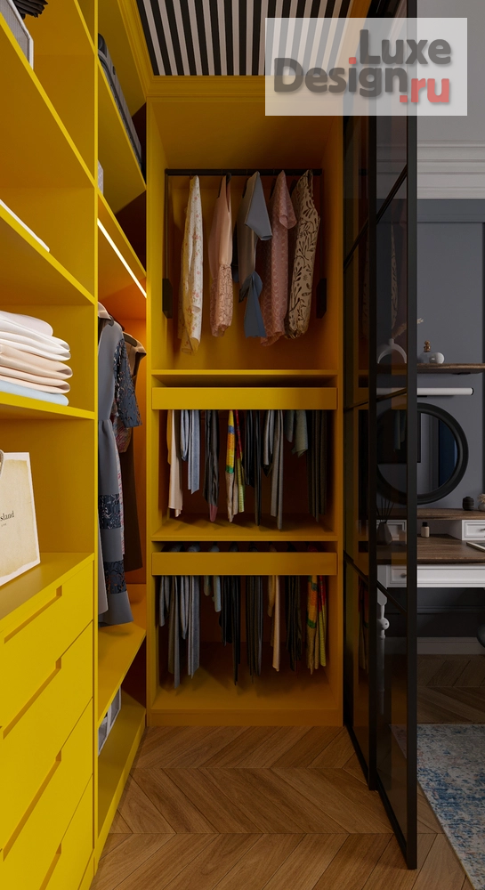 Дизайн интерьера трехкомнатной квартиры "Квартира с яркими акцентами (ЖК "Серебряный фонтан")" (фото 20)