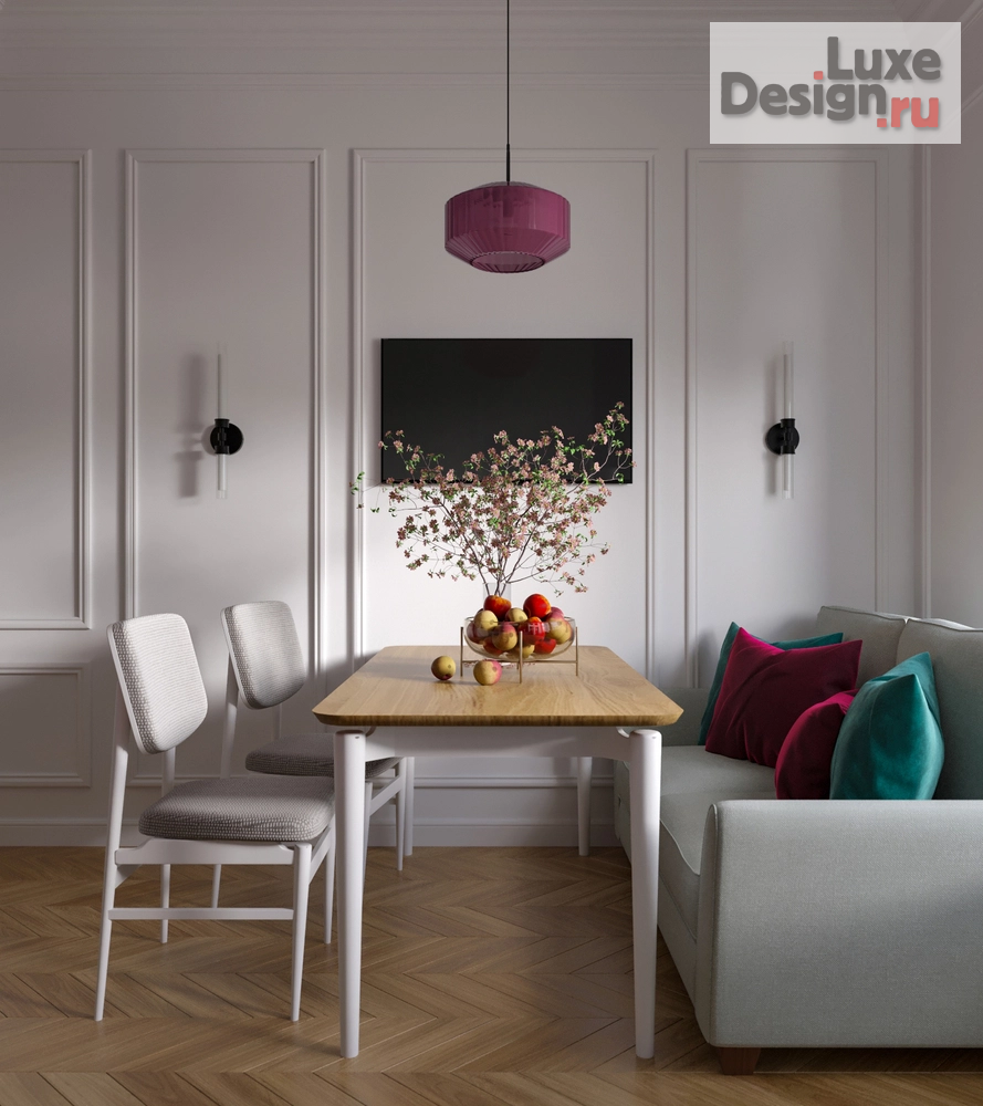 Дизайн интерьера трехкомнатной квартиры "Квартира с яркими акцентами (ЖК "Серебряный фонтан")" (фото 10)