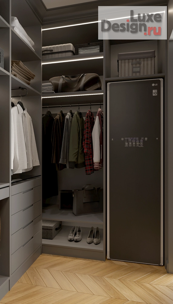 Дизайн интерьера трехкомнатной квартиры "Квартира с яркими акцентами (ЖК "Серебряный фонтан")" (фото 32)