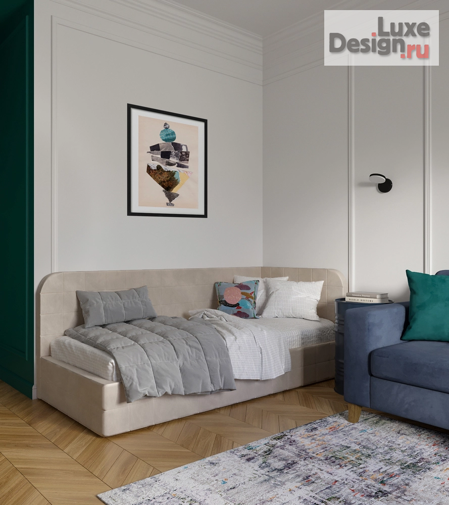 Дизайн интерьера трехкомнатной квартиры "Квартира с яркими акцентами (ЖК "Серебряный фонтан")" (фото 35)