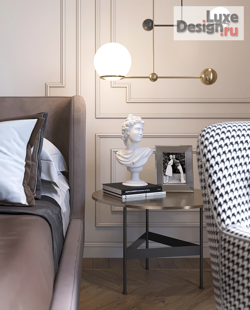 Дизайн интерьера трехкомнатной квартиры "Видовая квартира в центре с элементами французского стиля" (фото 8)