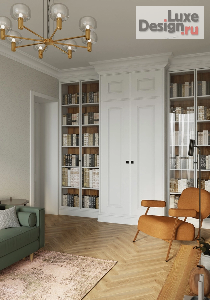 Дизайн интерьера двухкомнатной квартиры "Дизайн квартиры в Сталинке" (фото 1) от дизайнера Быкова Юлия Дизайн интерьера двухкомнатной квартиры "Дизайн квартиры в Сталинке" (фото 1)