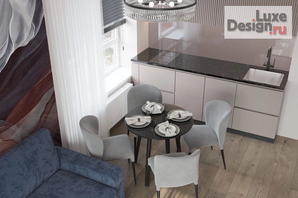 Дизайн интерьера трехкомнатной квартиры "Дизайн-проект квартиры на Муравской" (фото 2) от дизайнера Ерзунова Татьяна Дизайн интерьера трехкомнатной квартиры "Дизайн-проект квартиры на Муравской" (фото 2)