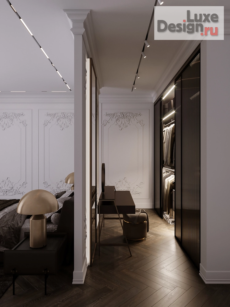 Дизайн интерьера трехкомнатной квартиры "ЖК Петровский квартал на воде" (фото 6)