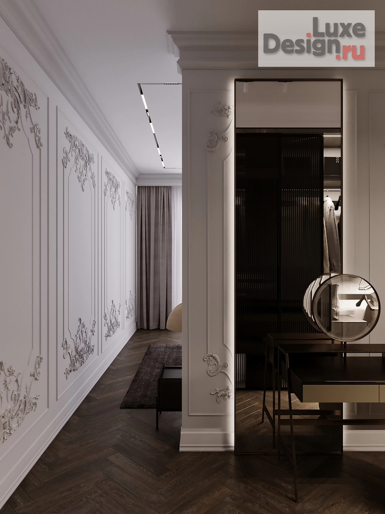 Дизайн интерьера трехкомнатной квартиры "ЖК Петровский квартал на воде" (фото 7)