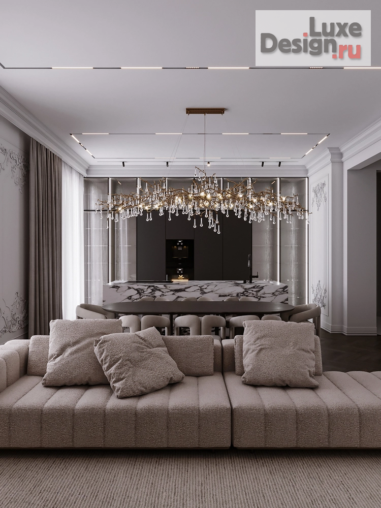 Дизайн интерьера трехкомнатной квартиры "ЖК Петровский квартал на воде" (фото 1)