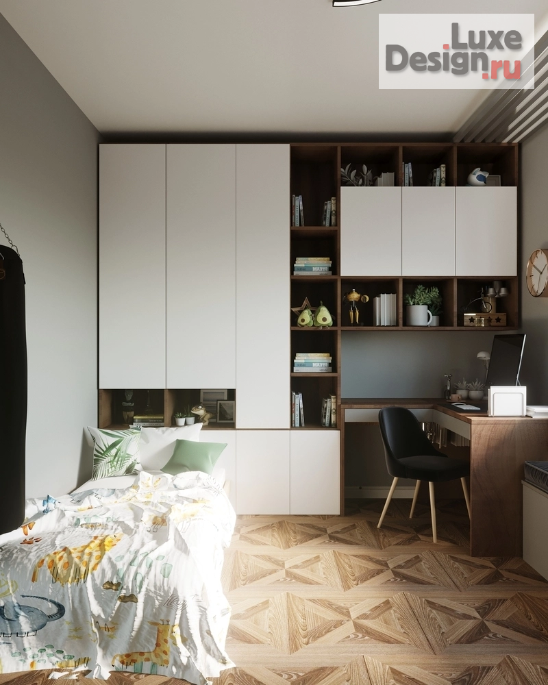 Дизайн интерьера трехкомнатной квартиры "Комната для мальчика-спортсмена" (фото 5)