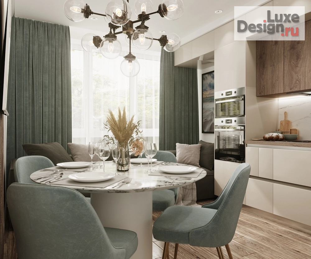 Дизайн интерьера трехкомнатной квартиры "Дизайн-проект квартиры в ЖК L'Club" (фото 4)